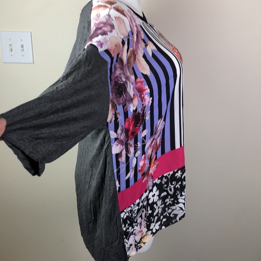 CJ Banks Mixed Media Tunic - Picture 6 of 11